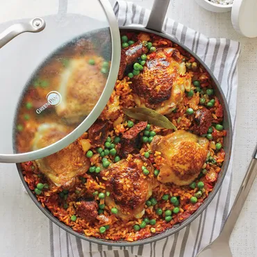 Paella with Chicken and Chorizo
