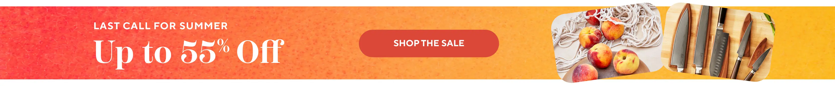 Last call for summer up to 55% off, shop the sale.