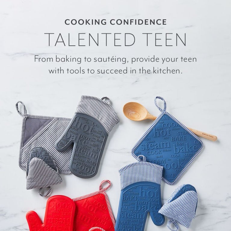 Cooking confidence. Talented Teen. From baking to sauteing, provide your teen with tools to succeed in the kitchen.