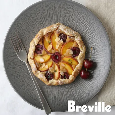 Peach Cherry Frangipane Galette
