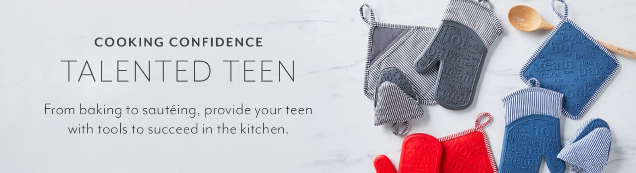 Cooking confidence. Talented Teen. From baking to sauteing, provide your teen with tools to succeed in the kitchen.
