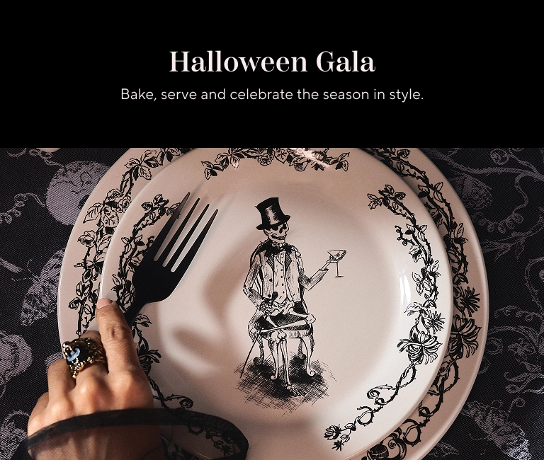 Halloween Gala. Bake, serve and celebrate the season in style.